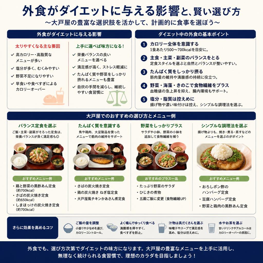 成功するダイエットと外食