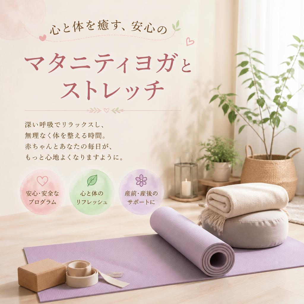 心と体を癒す、安心のマタニティヨガとストレッチ